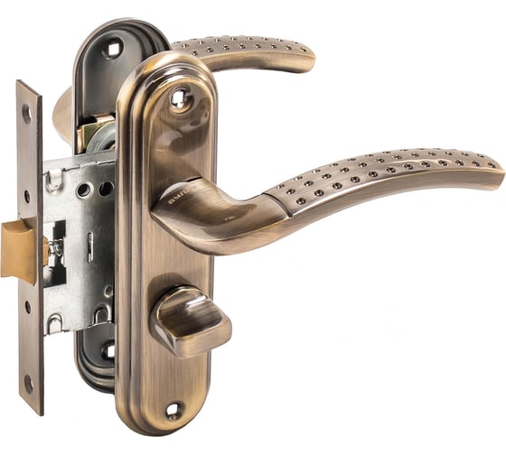 Изображение товара Защелка БУЛАТ ЗЩ1-Д01.01 (П) АЛЬФА (бронза; правая; с фиксацией) 13947