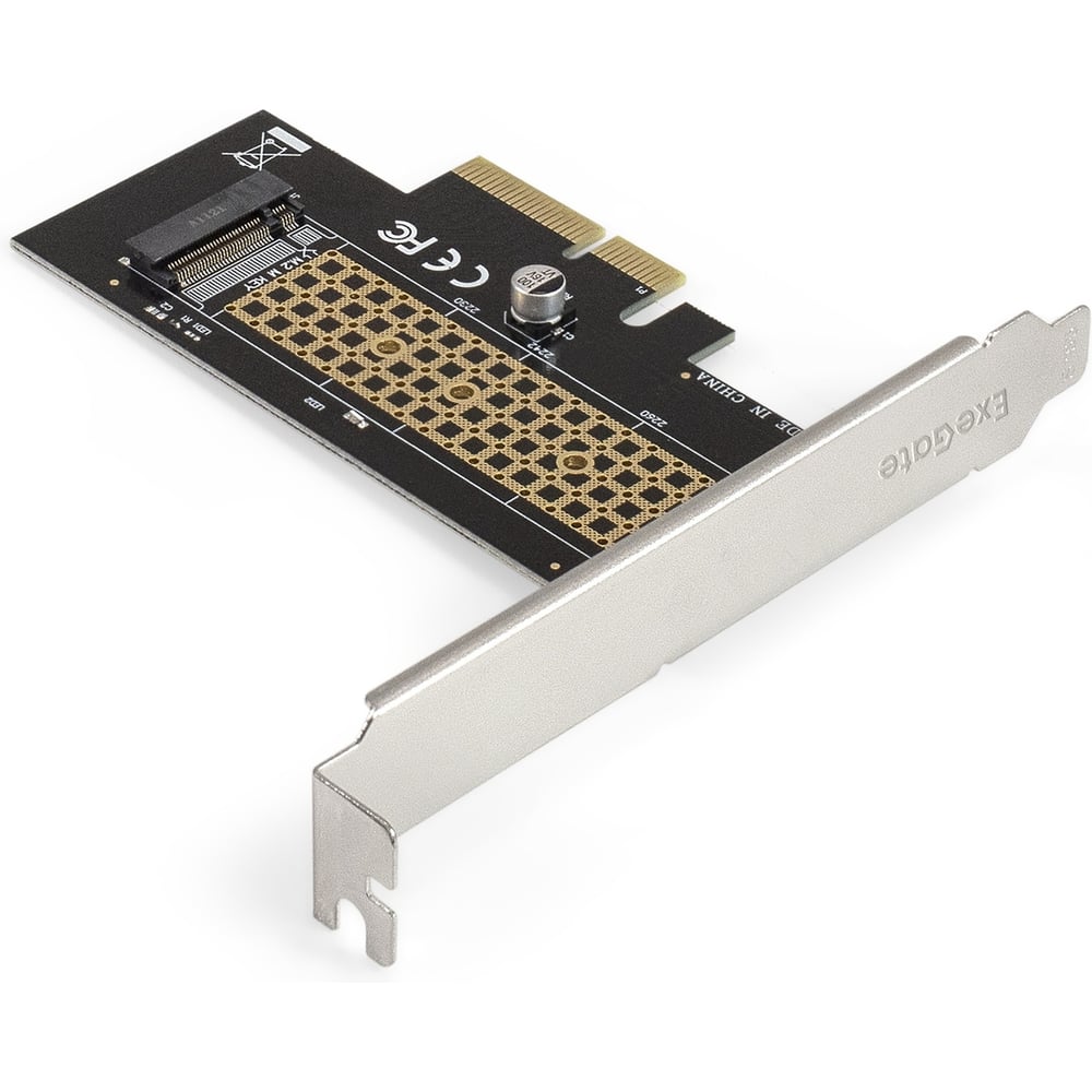 Изображение товара Переходник ExeGate EXE-534 M.2 M key - PCI-E x4 для установки SSD 2230/2242/2260/2280 M.2 M key в слот PCI-E x4 300627 Изображение товара Переходник ExeGate EXE-534 M.2 M key - PCI-E x4 для установки SSD 2230/2242/2260/2280 M.2 M key в слот PCI-E x4 300627