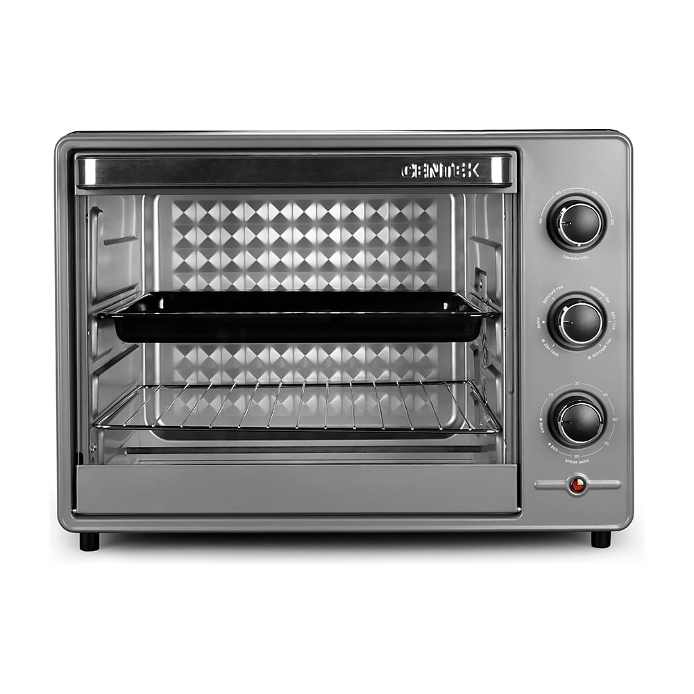 Изображение товара Жарочный шкаф Centek Convection сталь, 40л, 1600Вт конвекция, свет. индикатор, max 320 CT-1543