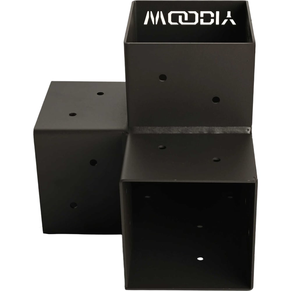 Изображение товара Угловой коннектор для бруса WOODIY 100х100, черный матовый WD4-B Изображение товара Угловой коннектор для бруса WOODIY 100х100, черный матовый WD4-B