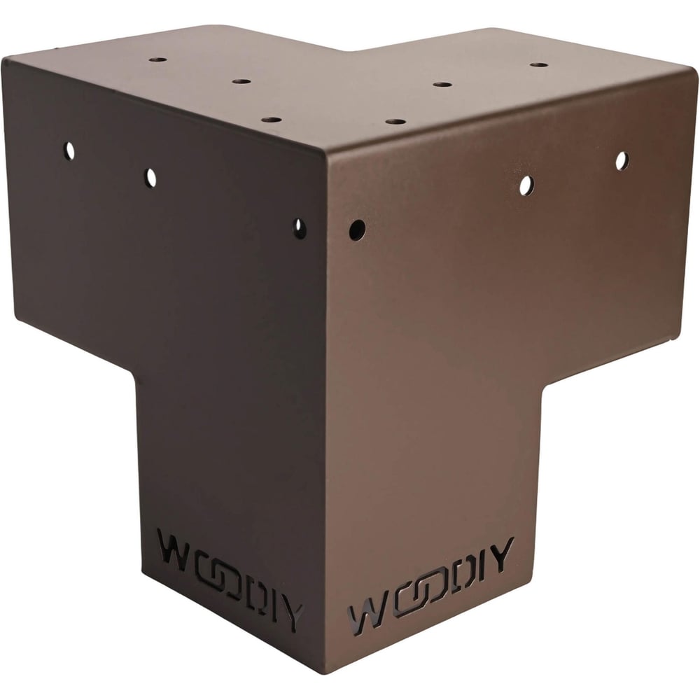 Изображение товара Угловой коннектор для бруса WOODIY 100х100, шоколадно-коричневый матовый WD4-BW Изображение товара Угловой коннектор для бруса WOODIY 100х100, шоколадно-коричневый матовый WD4-BW