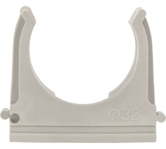 Изображение товара Серая крепеж-клипса для труб REXANT d 32 мм, 100 шт. 28-0132-2