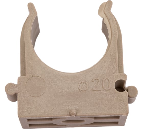 Изображение товара Серая крепеж-клипса для труб REXANT d 20 мм, 100 шт. 28-0120-2