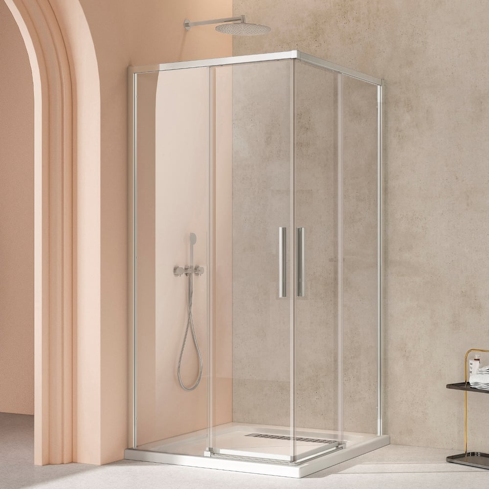 Изображение товара Душевой уголок Слим 8мм VINCEA (Slim 8мм), 1000x1000, хром, стекло прозрачное, VSS-4SL100CL Изображение товара Душевой уголок Слим 8мм VINCEA (Slim 8мм), 1000x1000, хром, стекло прозрачное, VSS-4SL100CL