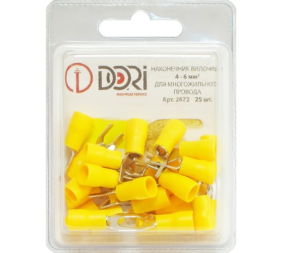 Изображение товара Вилочный наконечник DORI НВИ 4-6 мм2 25 шт 2672
