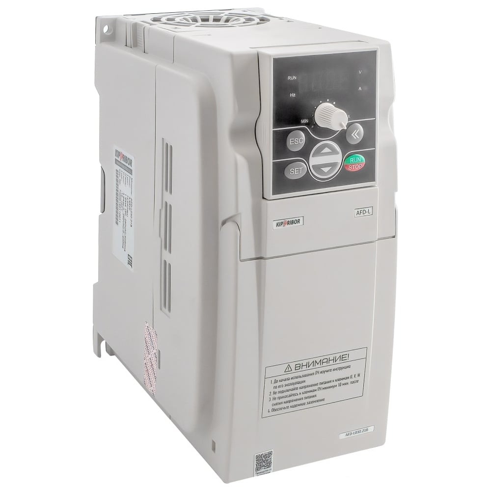 Изображение товара Преобразователь частоты KIPPRIBOR AFD-L075.43B 7,5кВт, 3х380В, IP20