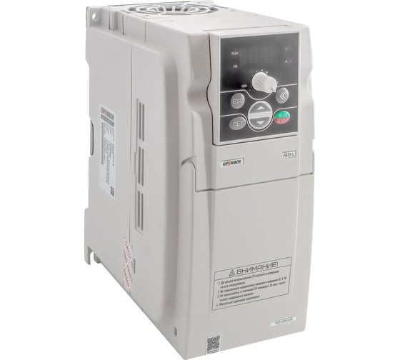 Изображение товара Преобразователь частоты KIPPRIBOR  AFD-L075.43B 7,5кВт, 3х380В, 17А, арт. 00000095049