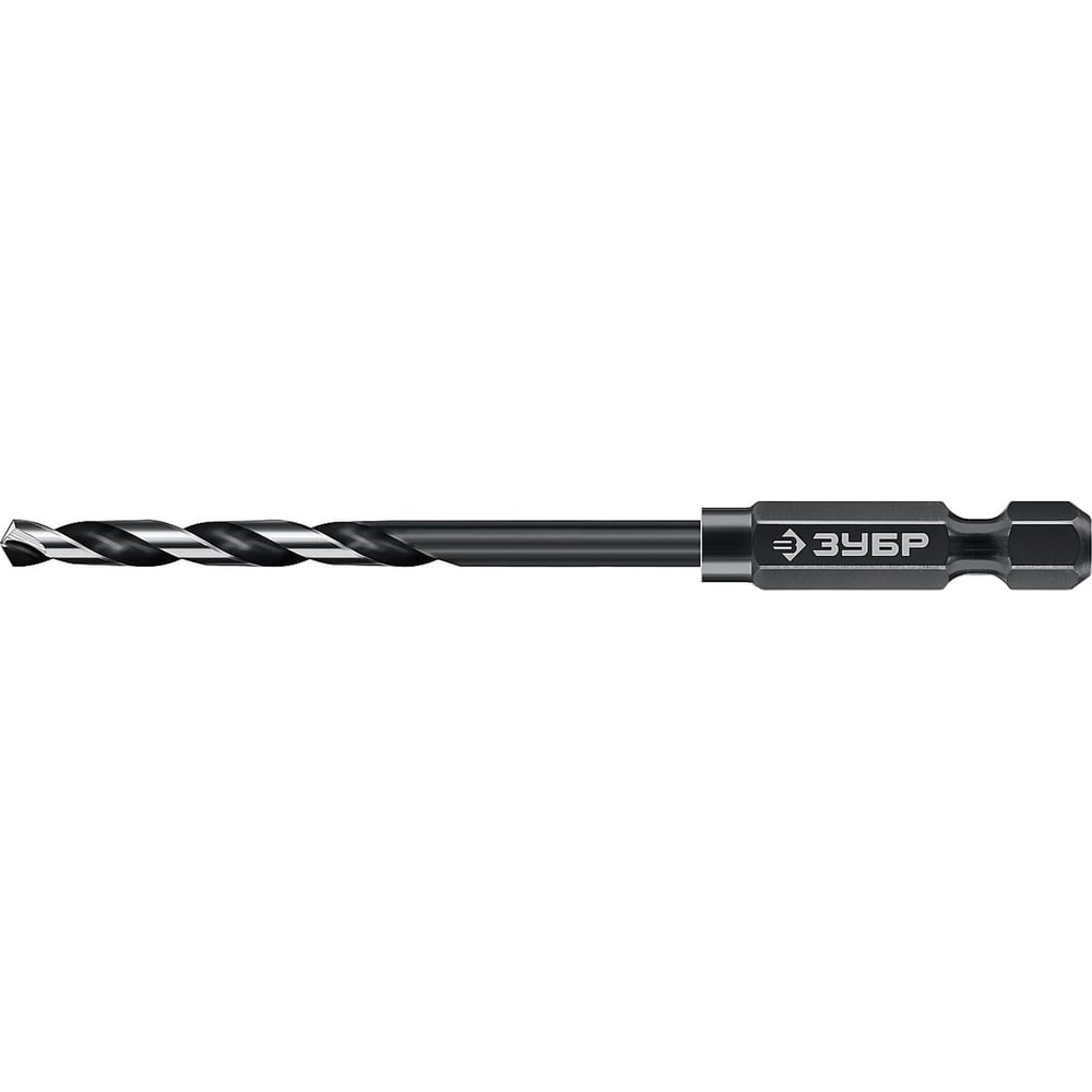 Сверло по металлу для винтовёртов и шуруповертов ЗУБР IMPACT READY Профессионал ПИЛОТ d 6.5 х 119 мм, 29629-6.5