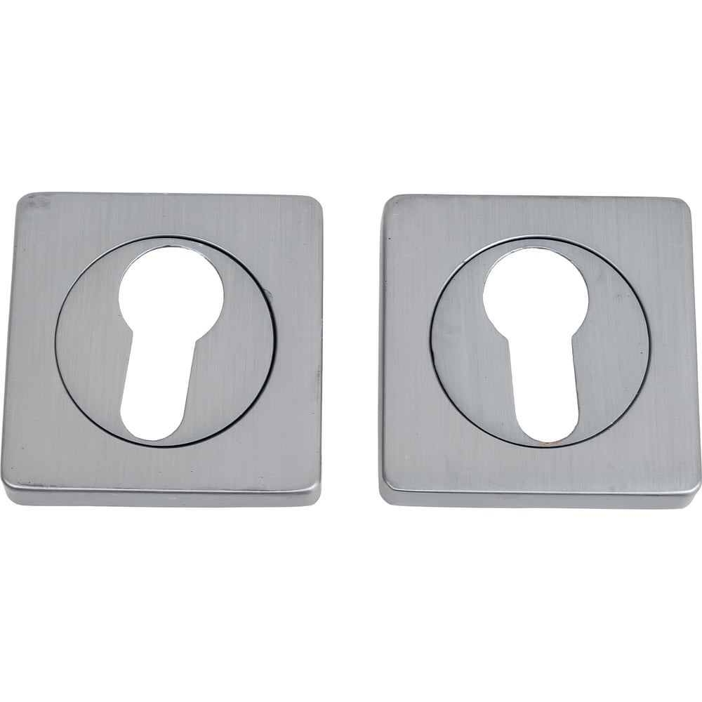 Изображение товара Накладка под цилиндр Вантаж матовый хром ET02L-2 для евроцилиндра