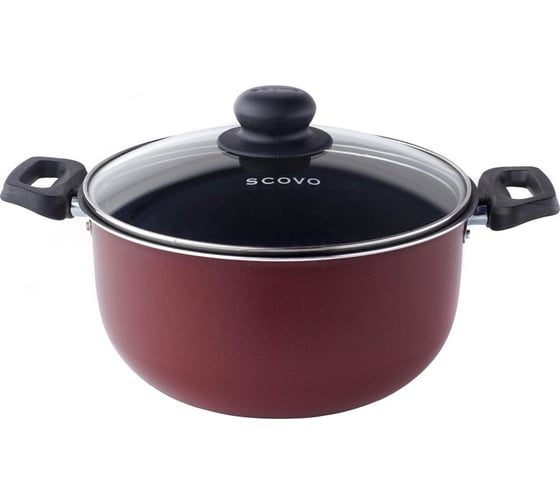 Изображение товара Кастрюля SCOVO диаметр 18 см 2 л стеклянная крышка СЭ-005