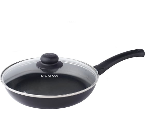 Изображение товара Сковорода SCOVO диаметр 22 см стеклянная крышка RC-008