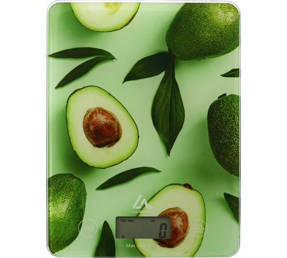 Изображение товара Кухонные электронные весы LUAZON LVK-501 Авокадо, до 7 кг 7090556