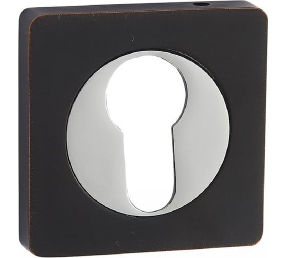 Изображение товара Накладка под цилиндр Вантаж черный с патиной ET02BL