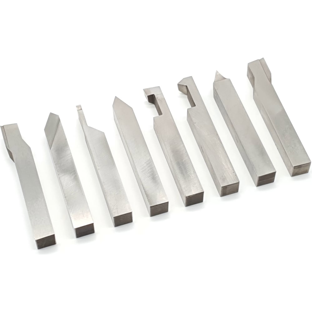 Изображение товара Комплект резцов HSS 8 шт 12х12 мм ТЕХНОРЕАЛ МА400022535