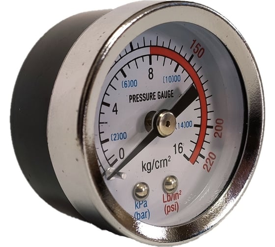 Изображение товара Манометр G 1/8, 0-1,6 мра, резьба сзади ЭнергоРесурс 9918005