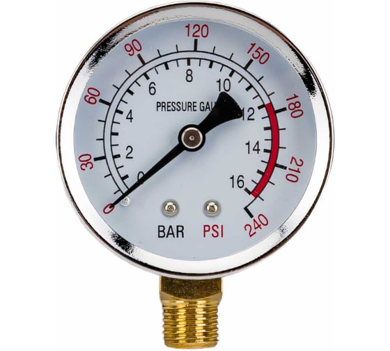 Изображение товара Манометр G-1/4, 0-1,6 мра, резьба снизу ЭнергоРесурс 9918001