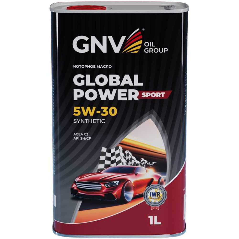 Изображение товара Масло моторное GNV Global Power Sport 5W-30 Synthetic, C3, SN/CF, 1 л GPS1M10564010130530001