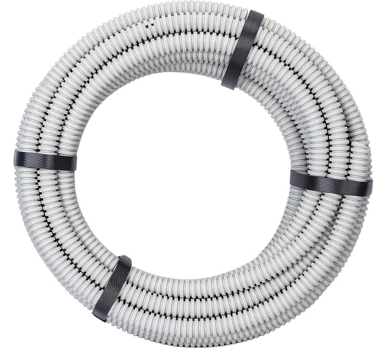 Изображение товара Гофра ЭРА ПВХ, серый, d 16 мм, с зондом, легкая, 10 м Б0036986