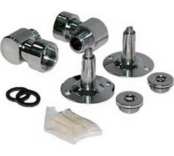 Изображение товара Комплект подключения к водяному полотенцесушителю Тера "ОПТИМА" К-05