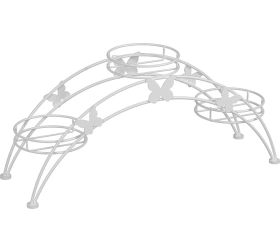 Изображение товара Подставка для цветов ЗМИ Арка 3  цвет белый ПДЦ 413 Б ПДЦ 413 Б