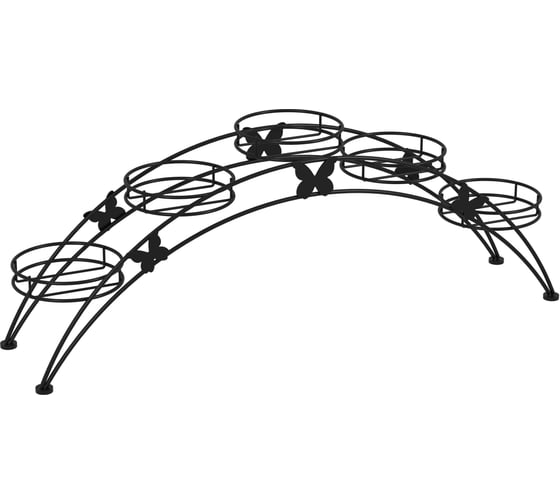 Изображение товара Подставка для цветов ЗМИ Арка 5 цвет черный ПДЦ 414 Ч ПДЦ 414 Ч