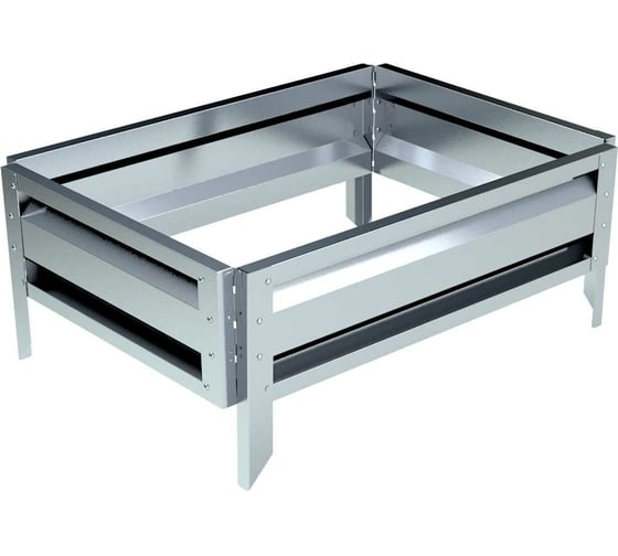 Изображение товара Готовая оцинкованная грядка на дачу Delta-Park GL 0.5x0.7 м, серебристая 30010GL_5070Zn