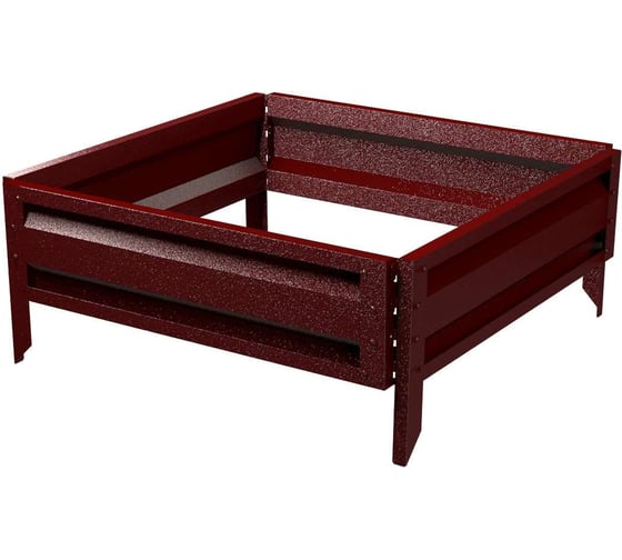 Изображение товара Готовая оцинкованная грядка на дачу Delta-Park GL 0.7x0.7 м, коричнево-красная 30010GL_7070Ch