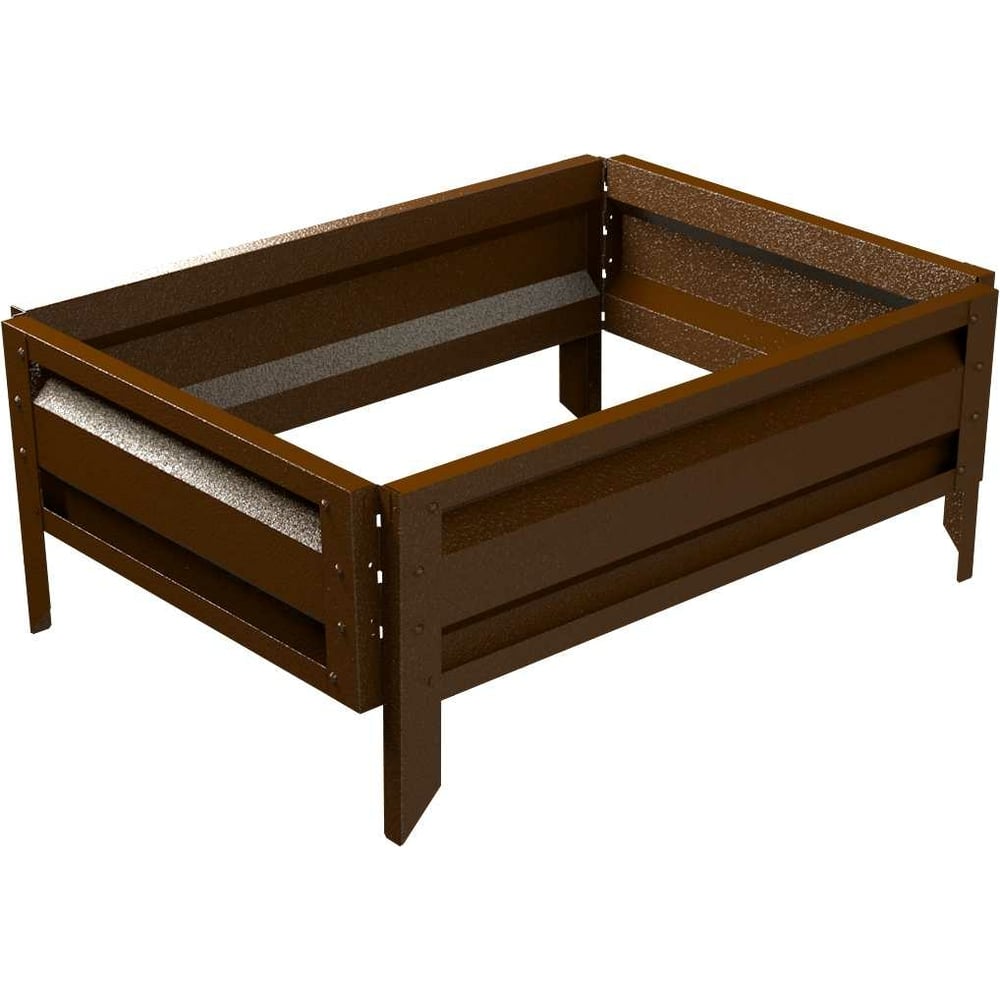 Изображение товара Готовая оцинкованная грядка на дачу Delta-Park GL 0.5x0.7 м коричневая