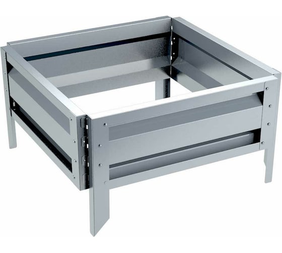 Изображение товара Готовая оцинкованная грядка на дачу Delta-Park GL 0.5x0.5 м, серебристая 30010GL_5050Zn