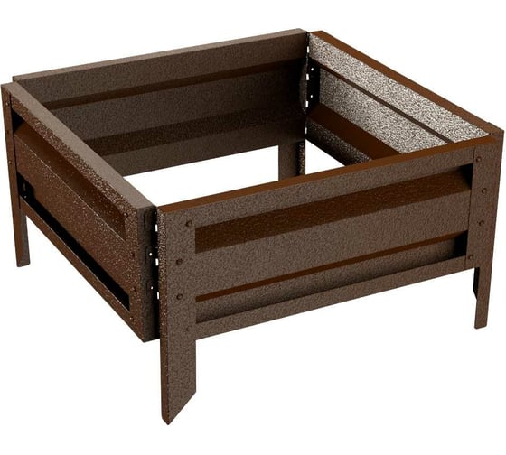 Изображение товара Готовая оцинкованная грядка на дачу Delta-Park GL 0.5x0.5 м, коричневая 30010GL_5050Br