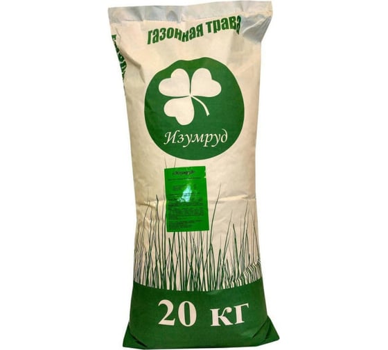 Изображение товара Семена газона Изумруд Придорожная смесь газонных трав, 20 кг PG-0006-20