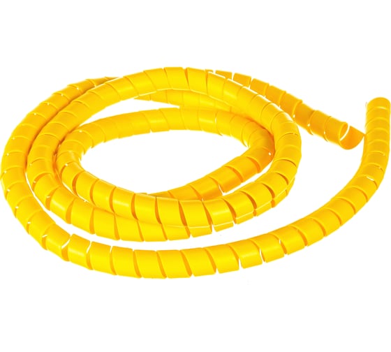 Изображение товара Защитная пластиковая спираль Урдюга d16мм желтая пакет 2м URСП16Ж02