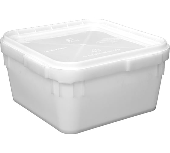 Изображение товара Куботейнер с крышкой Тара.ру 12 л, 340x340x160 мм 01127