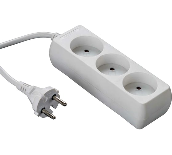 Изображение товара Бытовой удлинитель truEnergy 3 розетки кабель ПВС 2x1 мм2 5м 15003