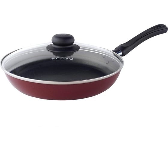 Изображение товара Сковорода SCOVO диаметр 20 см стеклянная крышка СЭ-026