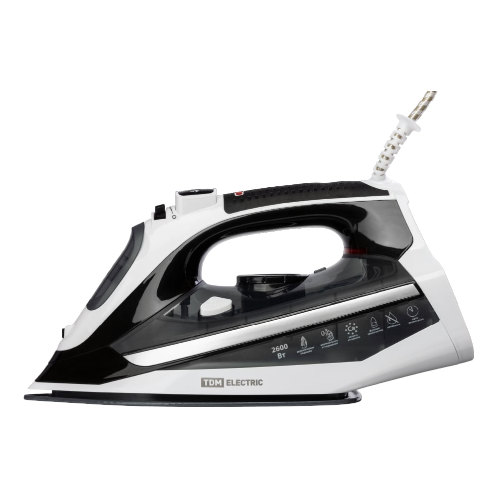 Изображение товара Утюг для одежды с отпаривателем TDM ELECTRIC керамический "Меркурий 3", 2600 Вт, антинакипь, антикапля, самоочистка, автоотключение SQ4010-0003