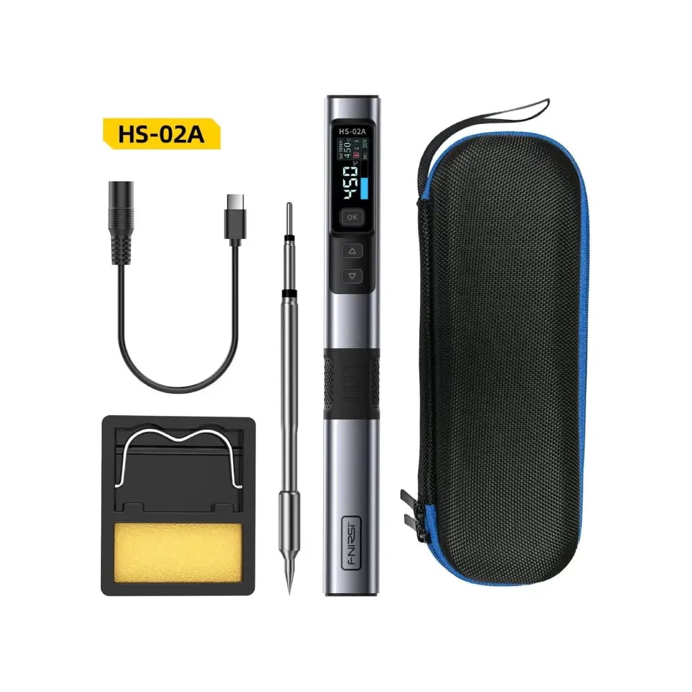 Изображение товара Паяльник FNIRSI HS-02A-blue к0000414696 Изображение товара Паяльник FNIRSI HS-02A-blue к0000414696