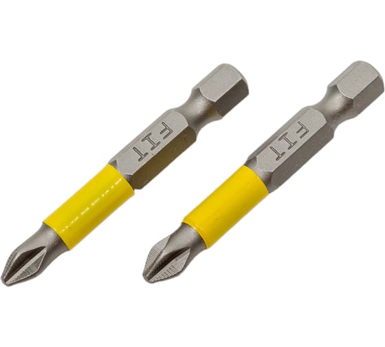 Изображение товара Биты кованые Профи односторонние (2 шт; PH2; 50 мм; сталь S2) FIT 57505