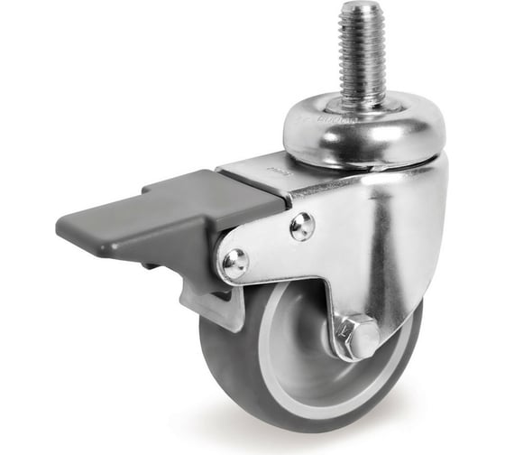 Изображение товара Колесо аппаратное поворотное с болтом и тормозом (50 мм; 40 кг) Tellure rota 389201
