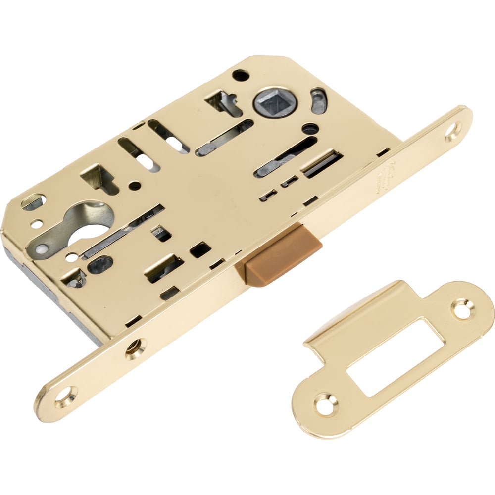 Изображение товара Замок под цилиндр пластиковый матовое золото Вантаж P85SB надежное запирание