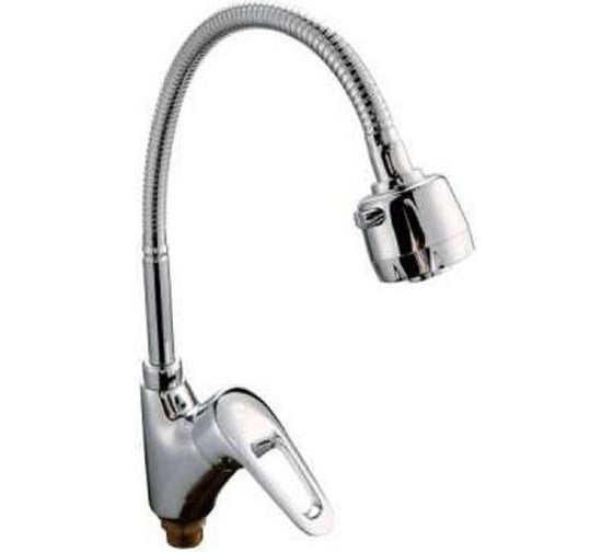 Изображение товара Смеситель для кухни MYNAH однорычажный, хром, гибкий излив, латунь M5220