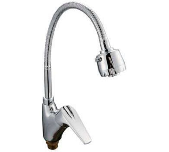 Изображение товара Смеситель для кухни MYNAH однорычажный, хром, гибкий излив, латунь M5218