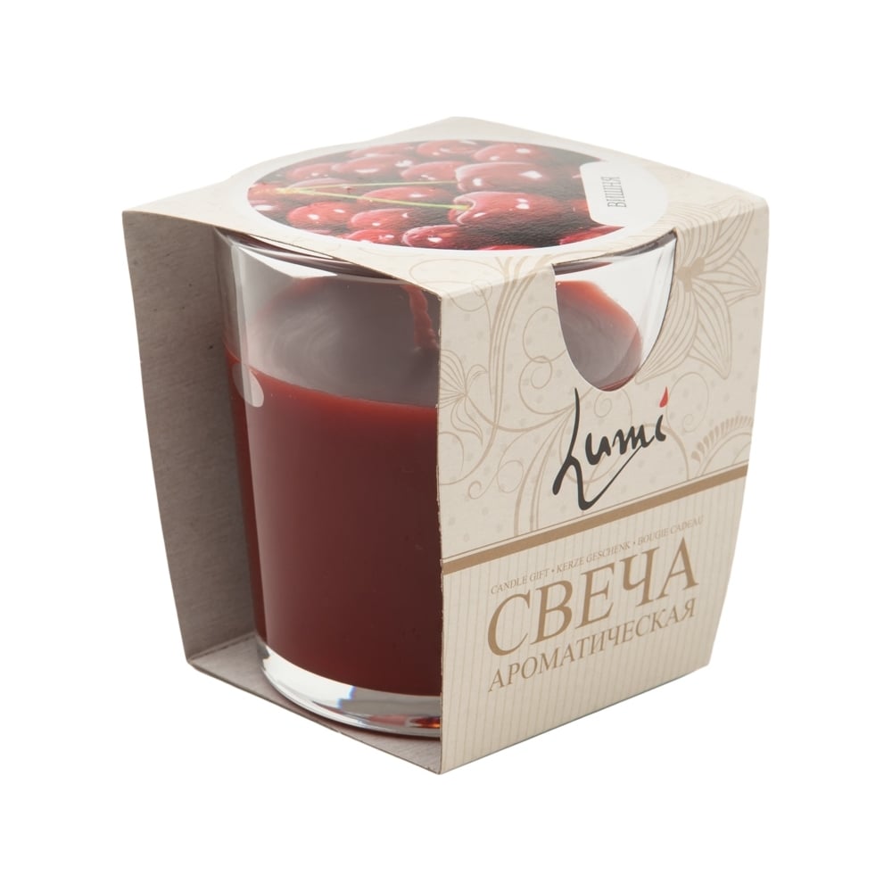 Ароматическая свеча Lumi сок rioba вишневый 0 25 литра 8 шт в уп
