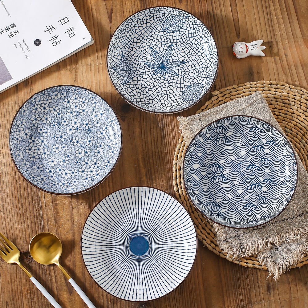 Набор тарелок ZDK сувенир керамика лебеди синий и оранжевый глянец набор 2 шт 14х6х15 15х20х20 см