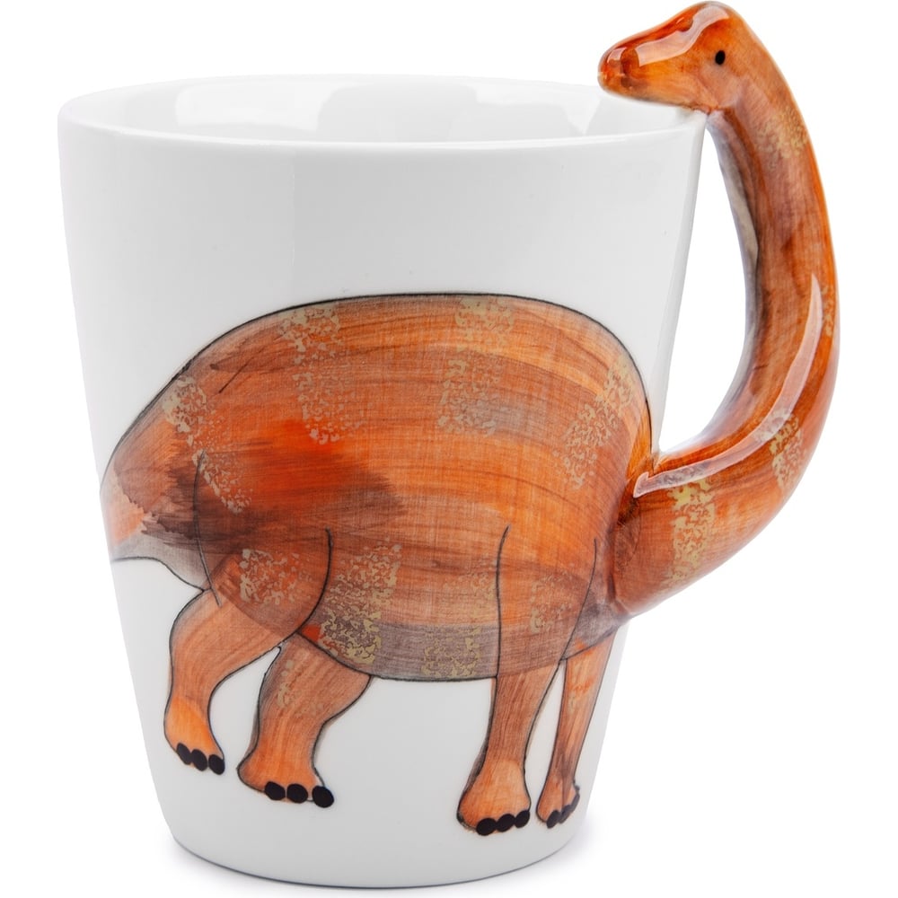 Кружка ZDK, цвет оранжевый cup3 Kitchen Animals Dinosaur - фото 1