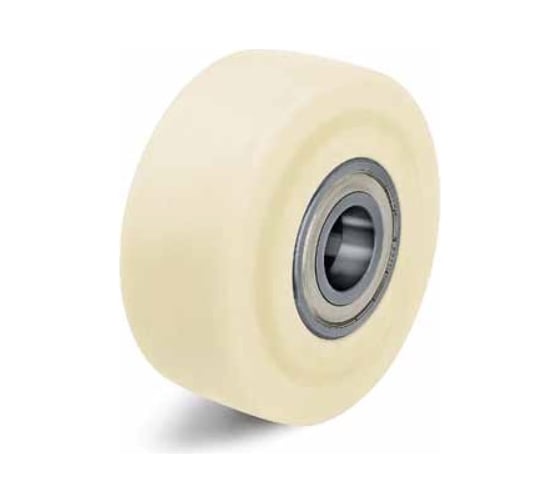 Изображение товара Большегрузное колесо гладкое из блочного полиамида (50 мм; 250 кг) КубаньЛитМаш PBW 50/15R