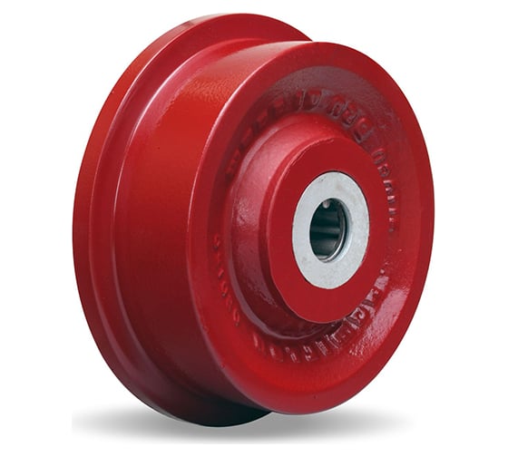 Изображение товара Колесо чугунное одноребордное (340 мм; 4500 кг) КубаньЛитМаш FI 300R