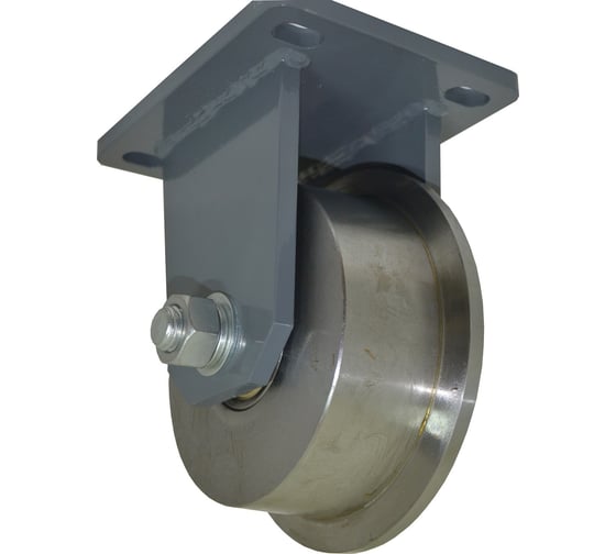 Изображение товара Колесо одноребордное из стали на стальной платформе (240 мм; 2500 кг) КубаньЛитМаш SS-FS 200R