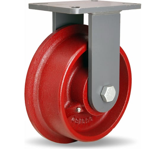 Изображение товара Колесо чугунное одноребордное на стальной платформе (230 мм; 1500 кг) КубаньЛитМаш SS-FI 200R