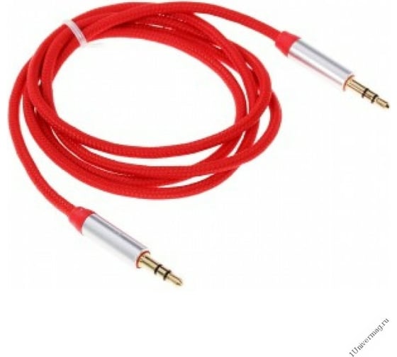Изображение товара Кабель Pro Legend соединительный  3.5 Jack M - 3.5 Jack M текстиль, красный, 1м. PL1004